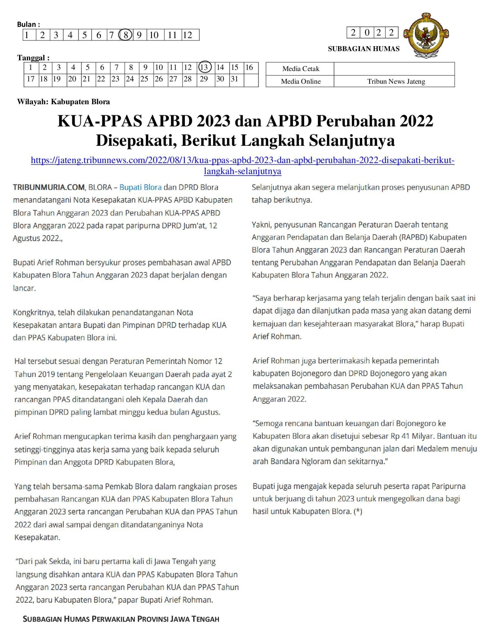 Kua Ppas Apbd 2023 Dan Apbd Perubahan 2022 Disepakati Berikut Langkah Selanjutnya Bpk